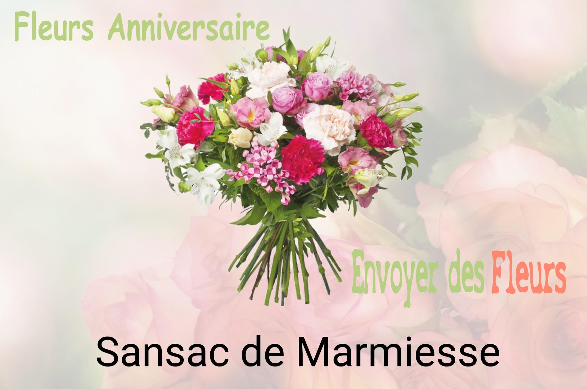 Bouquet de fleurs d’anniversaire livré à Sansac-de-Marmiesse